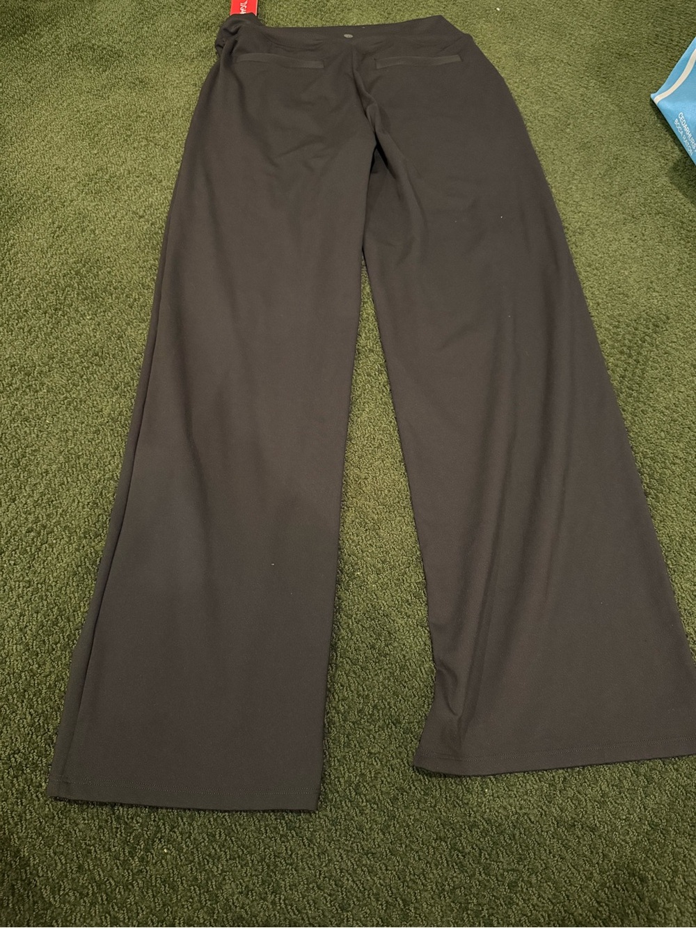 Women's Wide-Leg Black Pull-On Pants - Picture 5 of 12